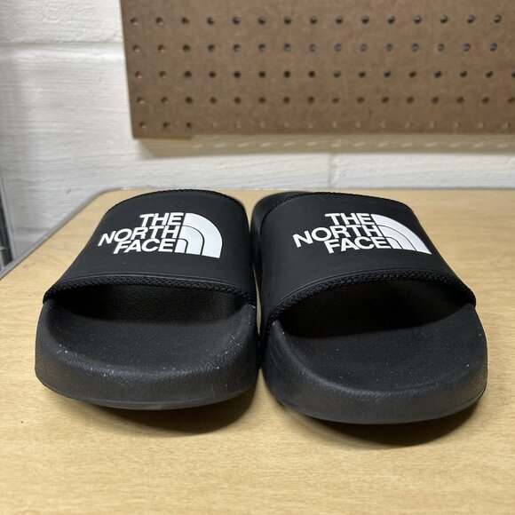 The North Face Base Camp TNF Black White Slides Slip-On Sandals Shoes Women's 10 - Picture 2 of 9